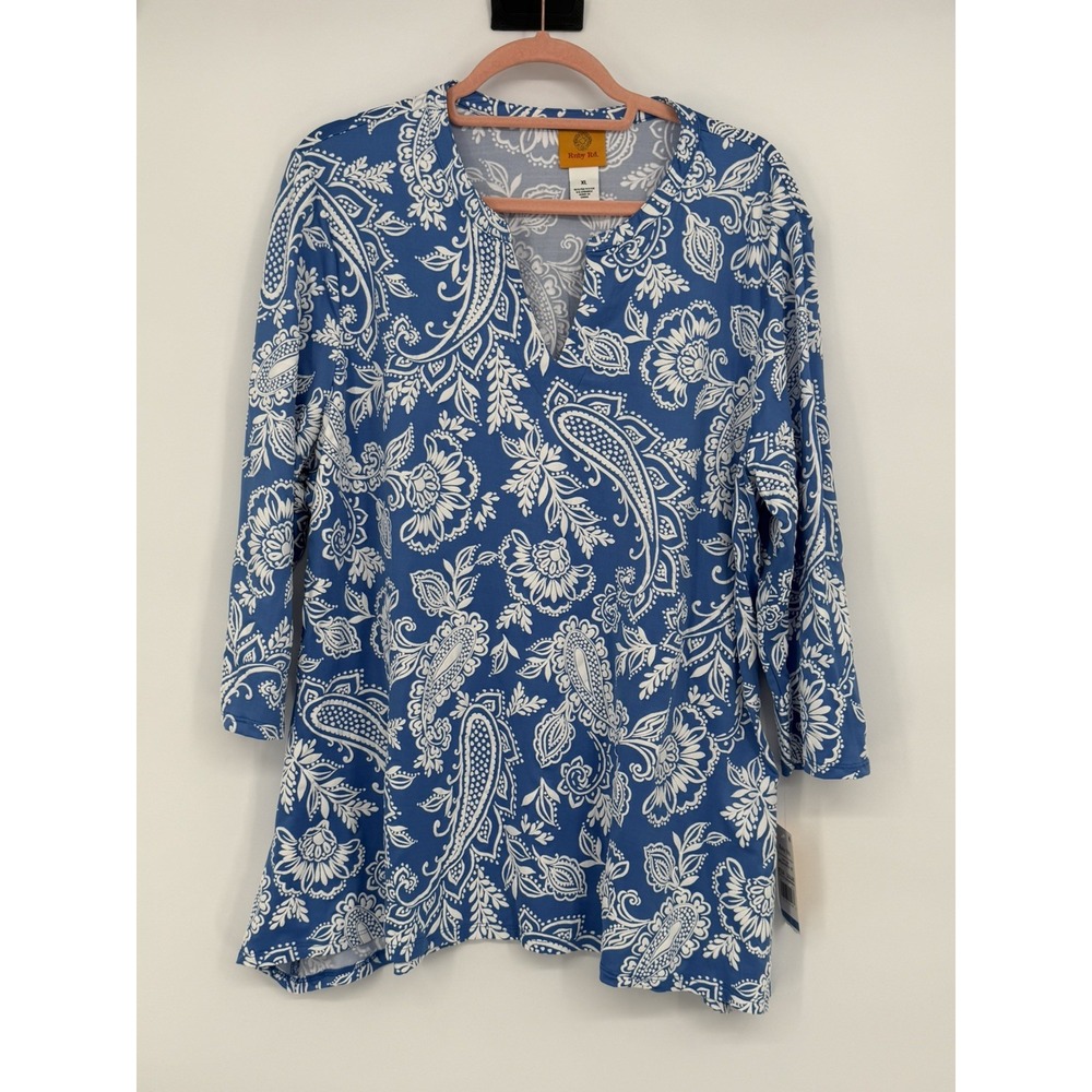 Ruby Rd. Women's 3/4 Sleeve Top XL NWT